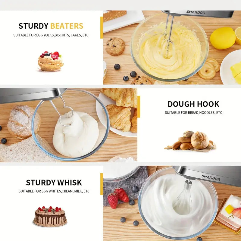 "Egg Beaters: Powerful Mixing, Essential for Baking Cakes & Cooking Dishes"